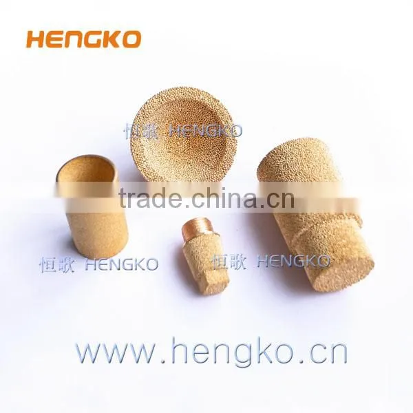Sintered porous bronze oil filter housing
