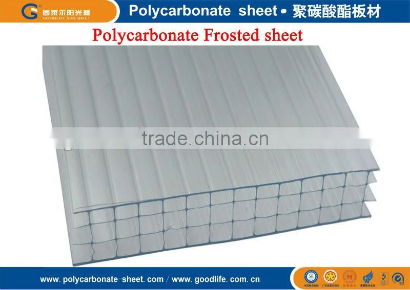 Polycarbonate house sun roof