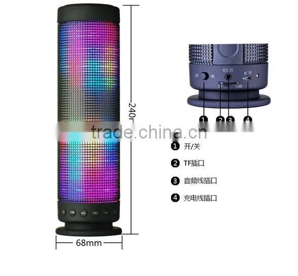 Promotion bluetooth mini speaker,bluetooth speaker with led light