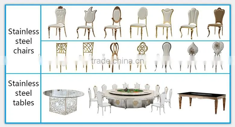 Fashion stainless steel O back dining chair with PU leather