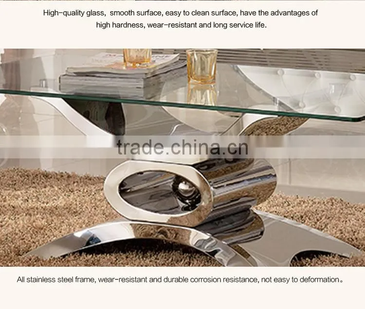 Living Room Furniture Hot Sale Modern Glass Coffee Table C346