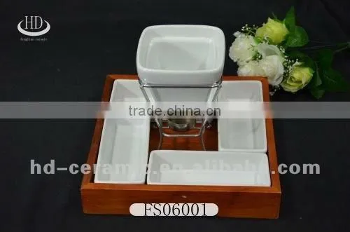 ceramic chocolate fondue bowl