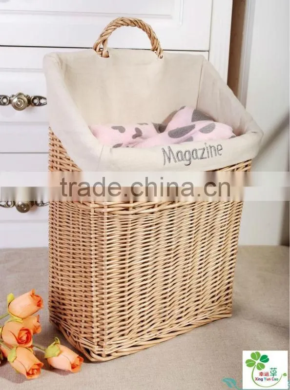 Household receive basket Hand woven wood chip basket