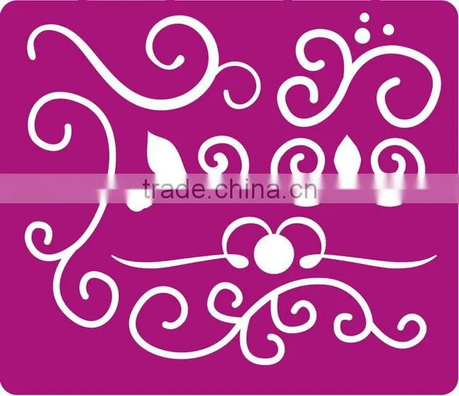 Beautiful Plastic Drawing Stencil Designs For Painting