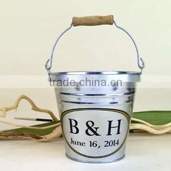 High quality oval metal buckets/ garden bucket