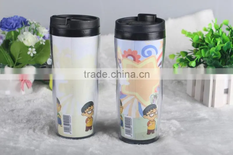 Travel Mug With Plastic Cap FDA Passed