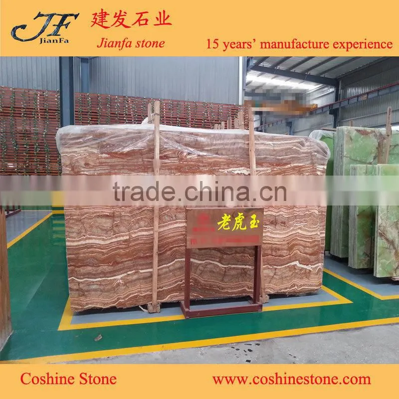 2015 Popular natural stone white onyx stone for wall stone tiles