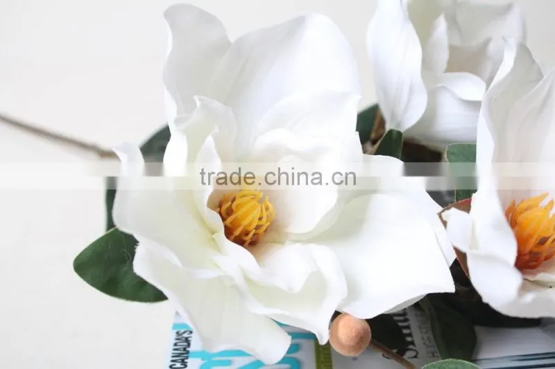 Elegant Decorative Artificial Magnolia Flower for Wholesale Direct Selling