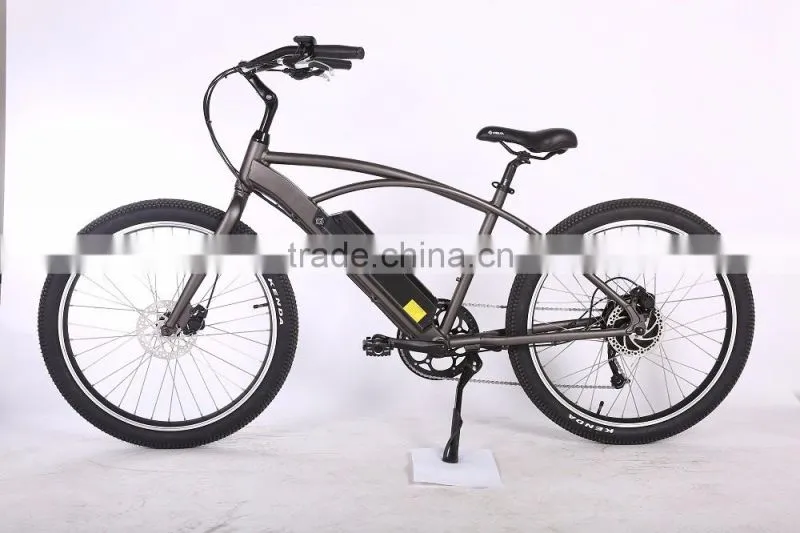 26" aluminum alloy electric beach cruiser bike