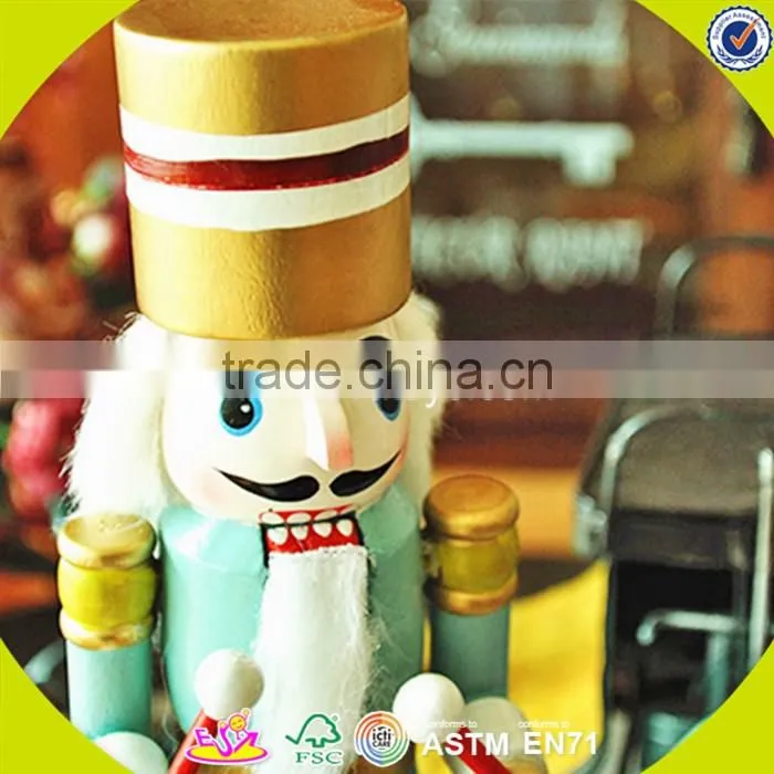 Wholesale wonderful household decoration red wooden nutcracker,delicate red wooden nutcracker ,best gift nutcracker W02A009