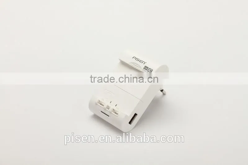 Pisen Stretchable 3.8V Foldable EU Plug Smart Automatically Identification Charger for Mobile Phone Mobile Phone Battery