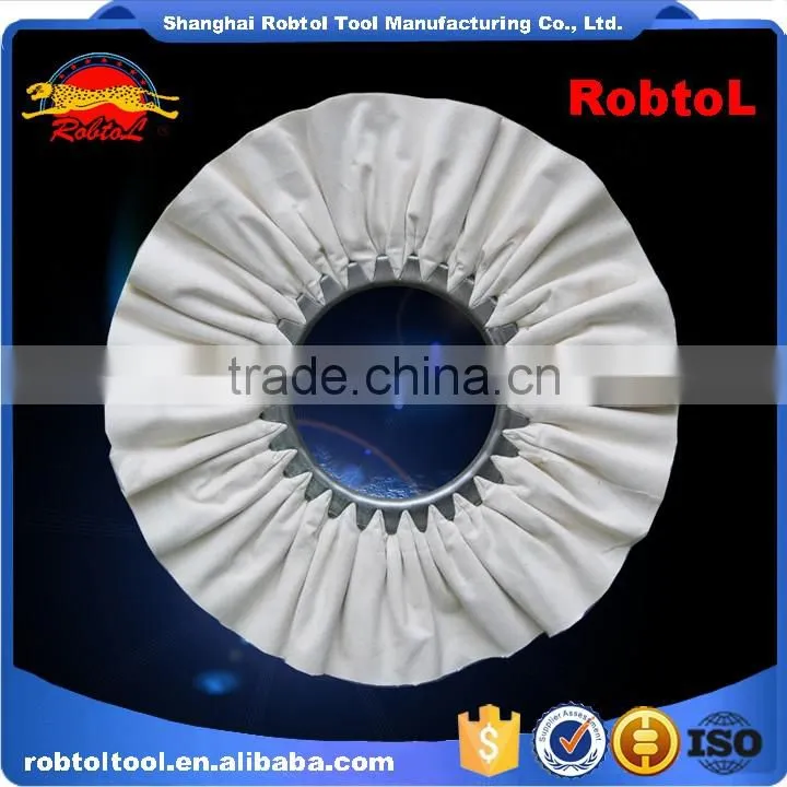 18" Cotton Cloth Buffing Wheel Airway Grinding Polishing Abrasive Fabric Disc Sisal Pad stitched Biased Felt