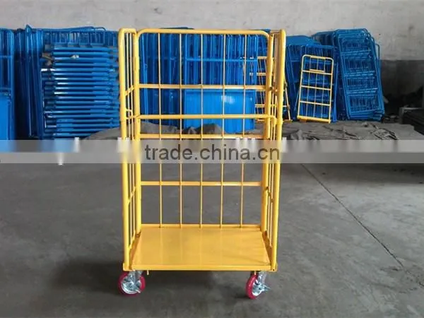 RC-03 powder coated folding storage roll cages