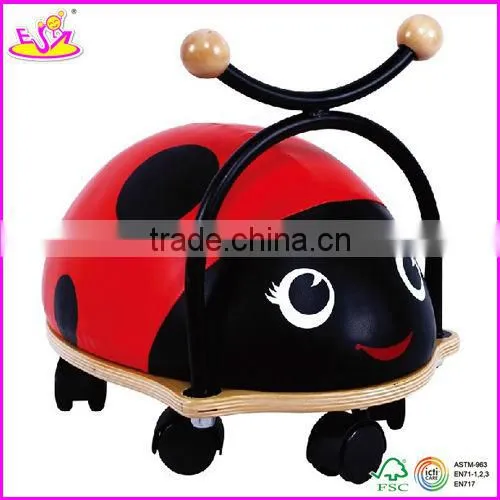 Comfortable Safe Wooden tricycle for kids,High Quality Solid Wood Toy Kids Wooden Tricycle for Sale W16A020
