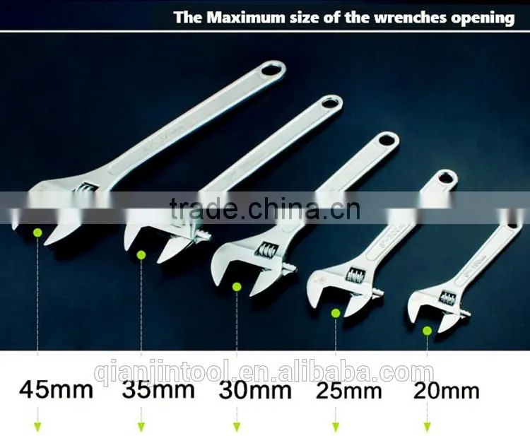 2016 Wholesale Professiona Handle Multi Tool Adjustable Wrench QJ-80004-10