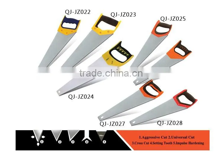QJ-JH09 Double color hand tools high quality hand saw