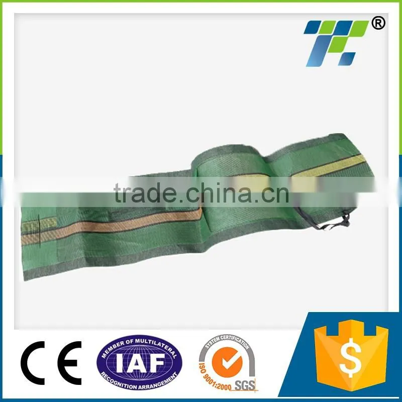 dark green HDPE woven gravel bags for silo cover