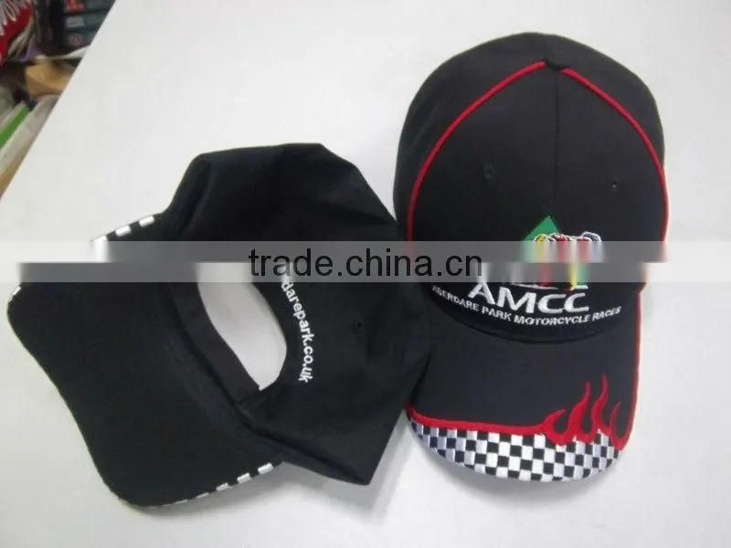 Cotton sun hat with applique embroidery