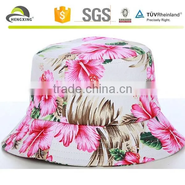 New Bucket Hat Tropical Floral Hawaii Fishing Sun Cap