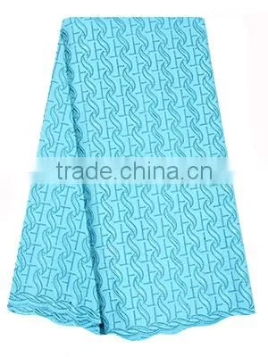 Simple fashionable wholesale cotton african lace fabrics latest design african swiss voile lace fabric SL0425