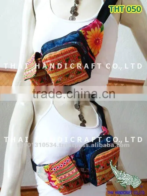 Embroidered HMONG HILL TRIBE Waist Bag Fanny Packs handmade