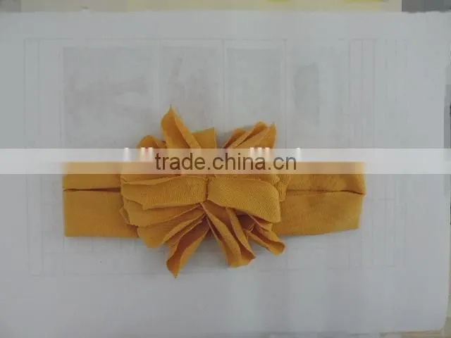 wholesale cute baby girls hair accessories fancy hair bands boutique baby girl flower cotton fabric elactic headband for kids