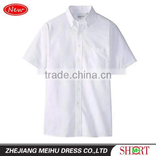 2016 men's short sleeve oxford dress shirt