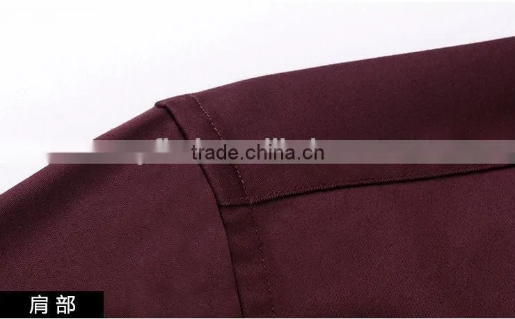 Wholesale fashion slim fit mens long sleeve dress shirts with good quality