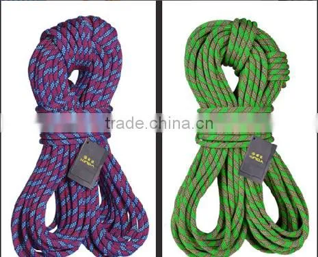 Outdoor power rope climbing rope climbing rope rope climbing rope safety rope high-altitude anti-fall insurance rope equipment