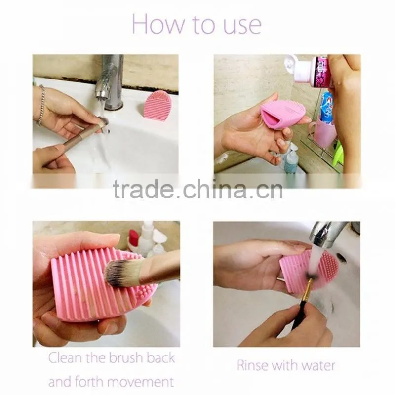Cleaning Make up Washing Brush Silicone Glove Scrubber Cosmetic Foundation Powder Clean Tools New Pop Brush Egg