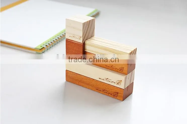 Hot Selling wooden Name Card Clip,Promotional Sticker Note Clip