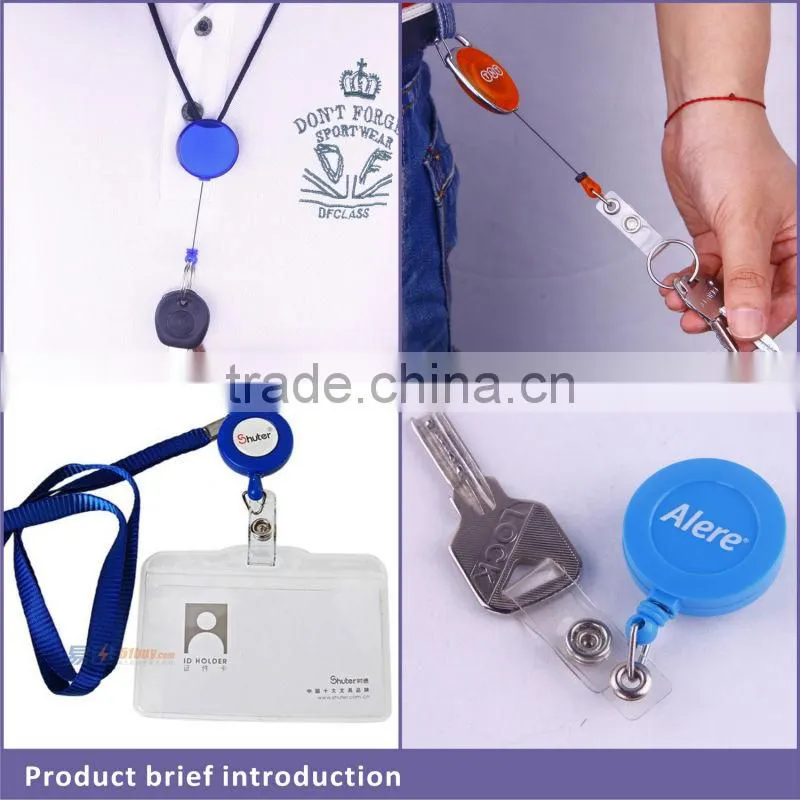 lanyard retractable reel id card holder XSBH0116