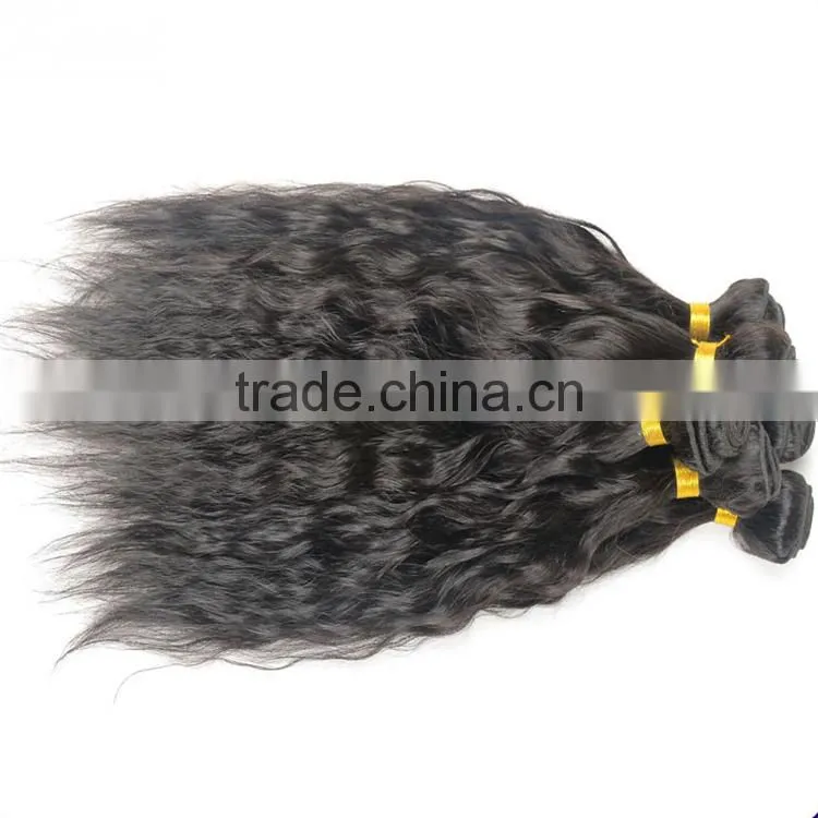Full Cuticle One Donor Fast Delivery Unprocessed Black Long Human Hair Angels Hair Weave