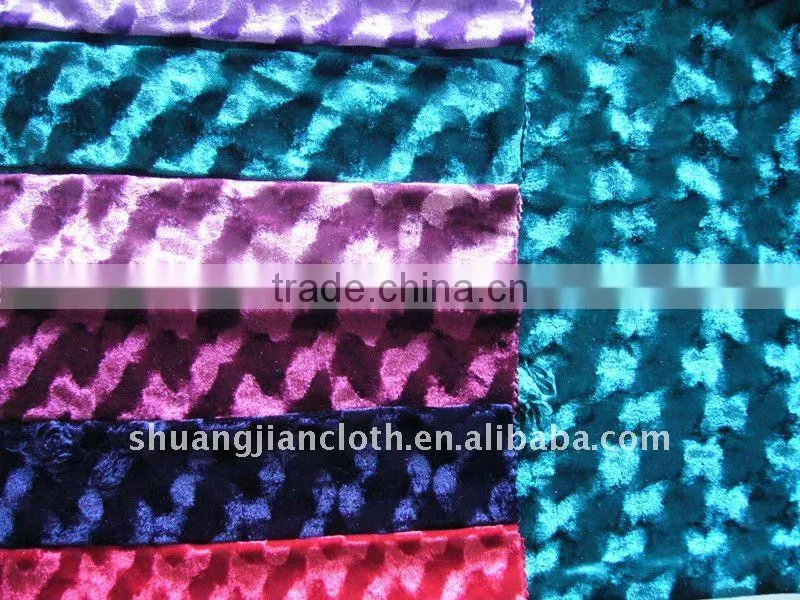 Polyester Spandex Velvet Fabric