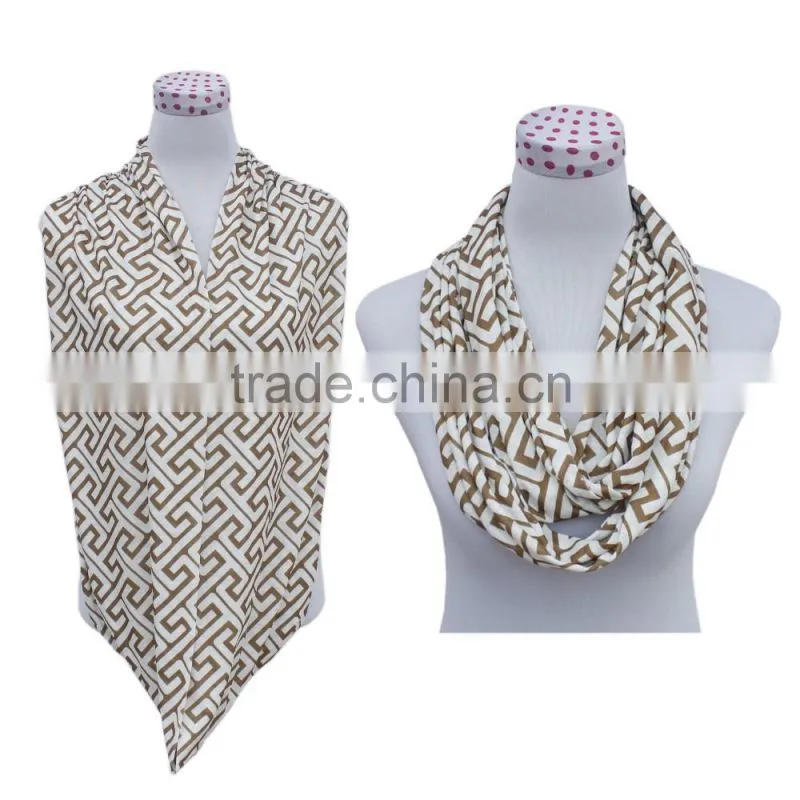 Main Product Simple Design Scarf With Zipper Pocket On Sale