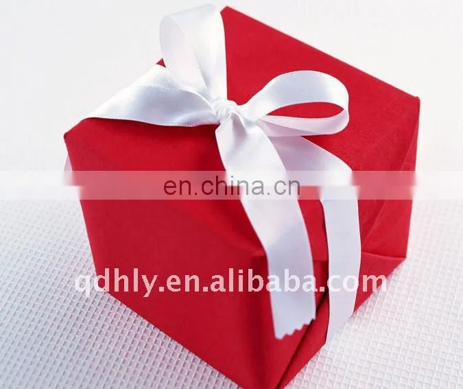 bright red color ribbons for bow tie