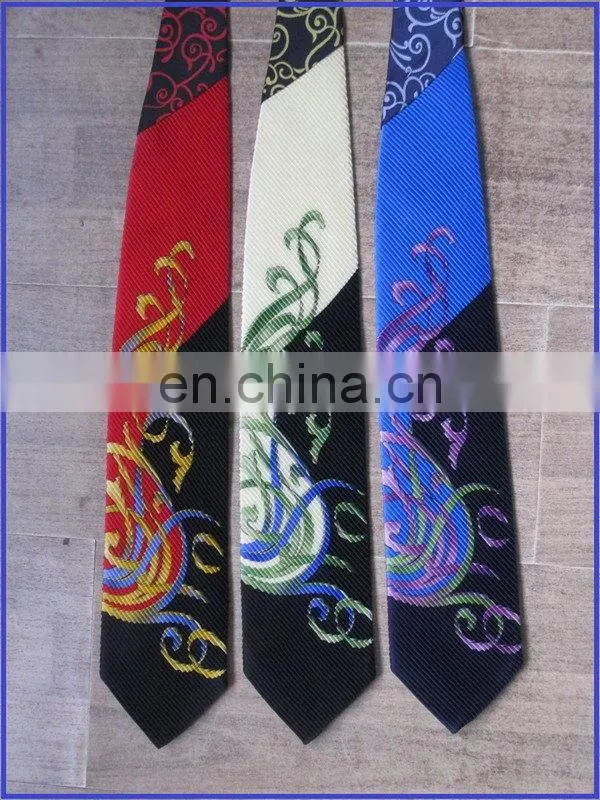 Top level best selling purple shirt print necktie