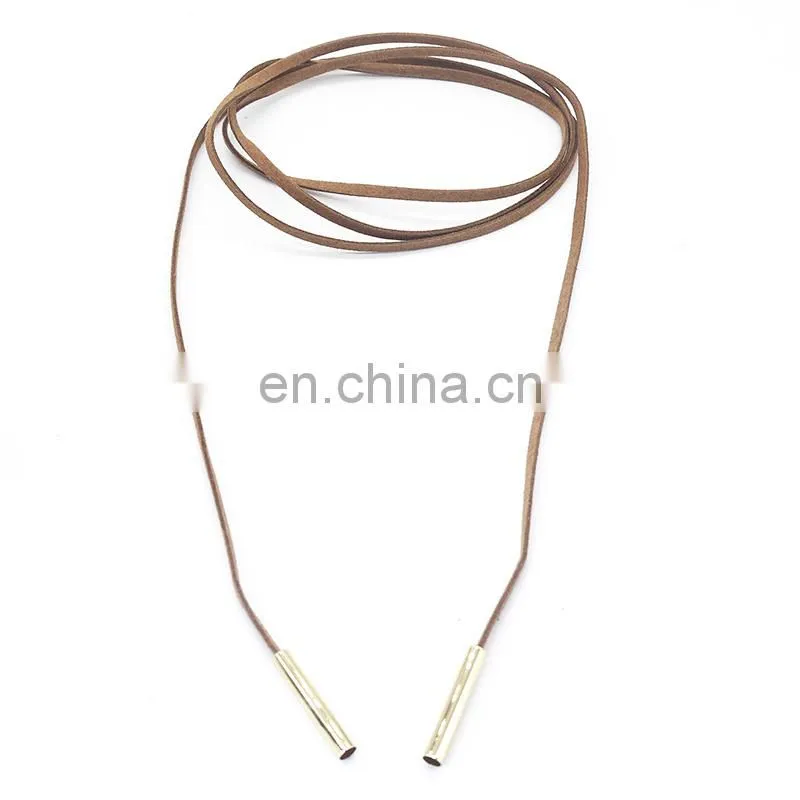 Fashion chocker long Suede Fabric necklaces choker necklace with metal