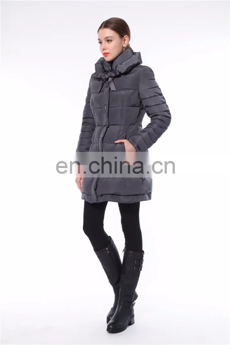 2016 New Arrival Woman Long Europe Style Womens Plain Black Jacket