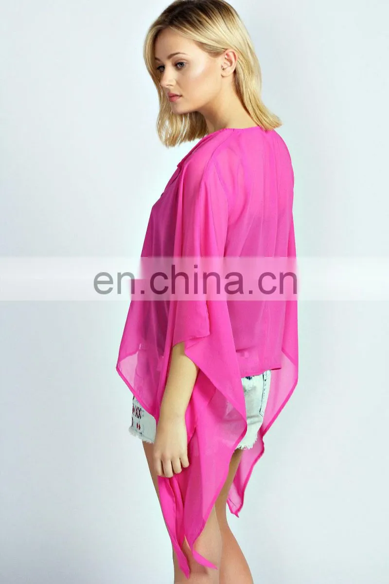 India Sheer Kimono casual jacket/Women casual jacket/clothing supplier china/wholesale apparel model cp-351