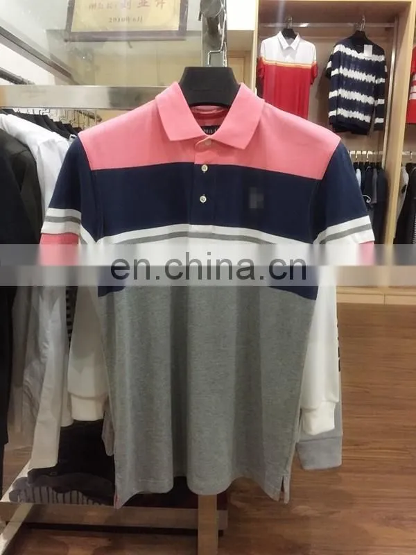 China Supplier Custom Mens Cotton Polo Shirt, Yarn Dyed Stripe Bulk polo shirts