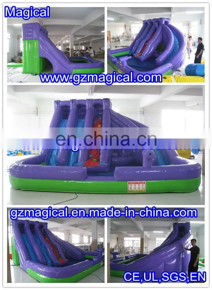 inflatable water slide mini park/kids water game inflatable amusemment slide
