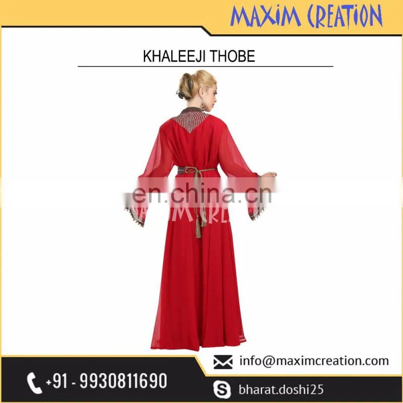 Saudi Arabian Style Dubai Khaleeji Kaftan with Uniquely Sleeve Design