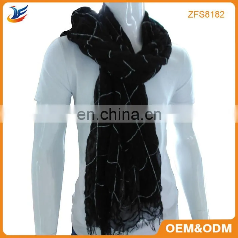 2018 loop scarf jersey knitted fabric plain scarf