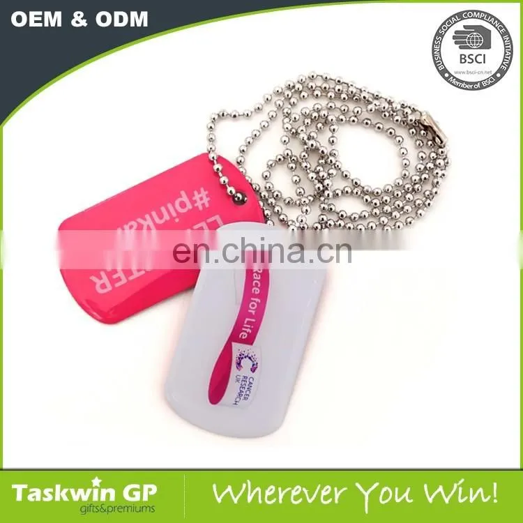 High quality Military Metal factory price sublimation dog tag with cheap metal