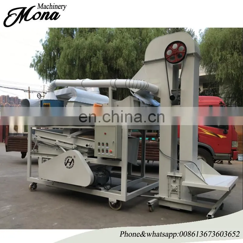 High quality Small Grain Seed Cleaning Machine / Double Drum Pre-cleaner (Paddy Rice Wheat lentils Corn Maize)