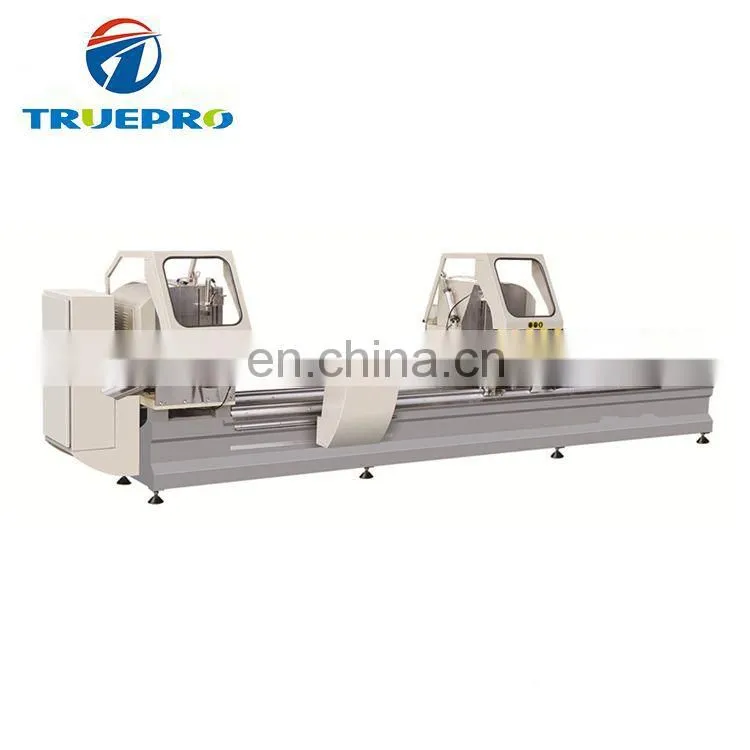 High efficiency CNC cutting machine aluminum window door making double head mitre saw