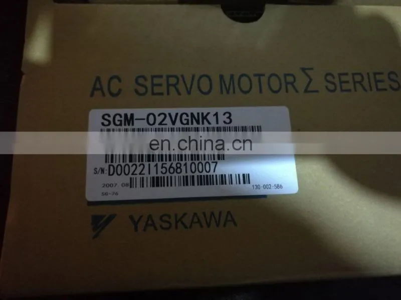 Hot Sale Fast Delivery Yaskawa Electric Servo Motor SGMRV-09ANA-YR11