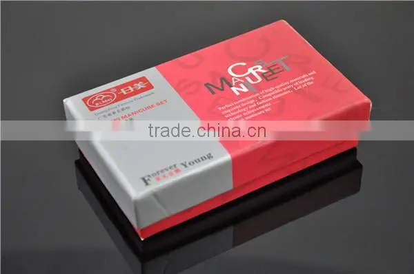 luxury promotional leather boxed gift set with pedicure set