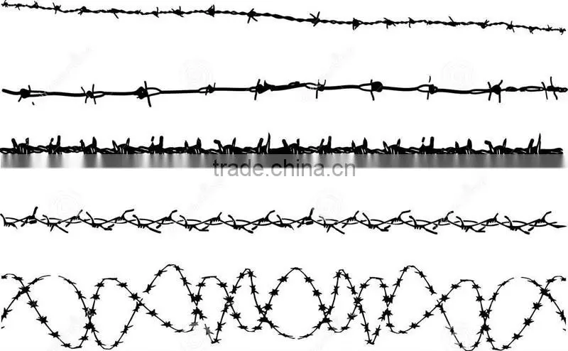 protection hot dip 14 gauge galvanized barbed wire